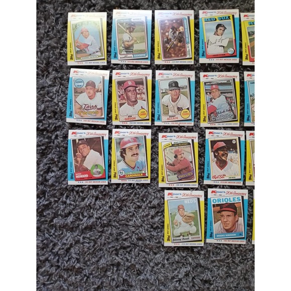 Vintage Baseball Cards - Lot of 31 Cards from 1982 Topps Kmart 20th Anniversary - Picture 2 of 10